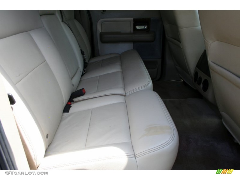 2004 F150 Lariat SuperCrew 4x4 - Medium Wedgewood Blue Metallic / Tan photo #50