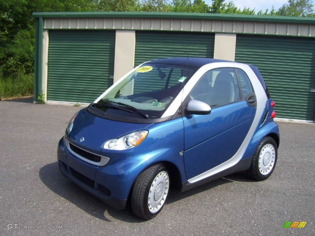 2009 fortwo pure coupe - Blue Metallic / Gray photo #1