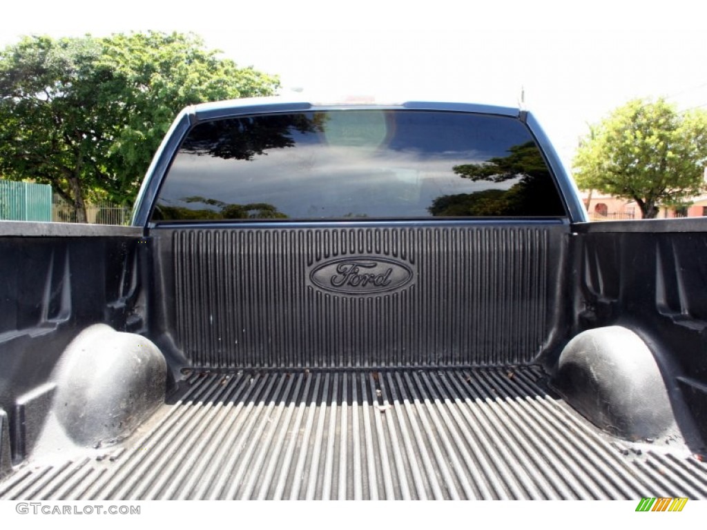2004 F150 Lariat SuperCrew 4x4 - Medium Wedgewood Blue Metallic / Tan photo #96
