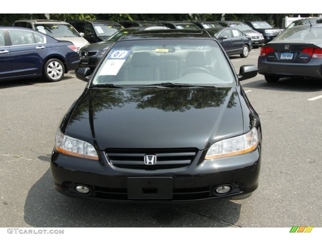 2001 Accord EX Sedan - Nighthawk Black Pearl / Quartz Gray photo #2