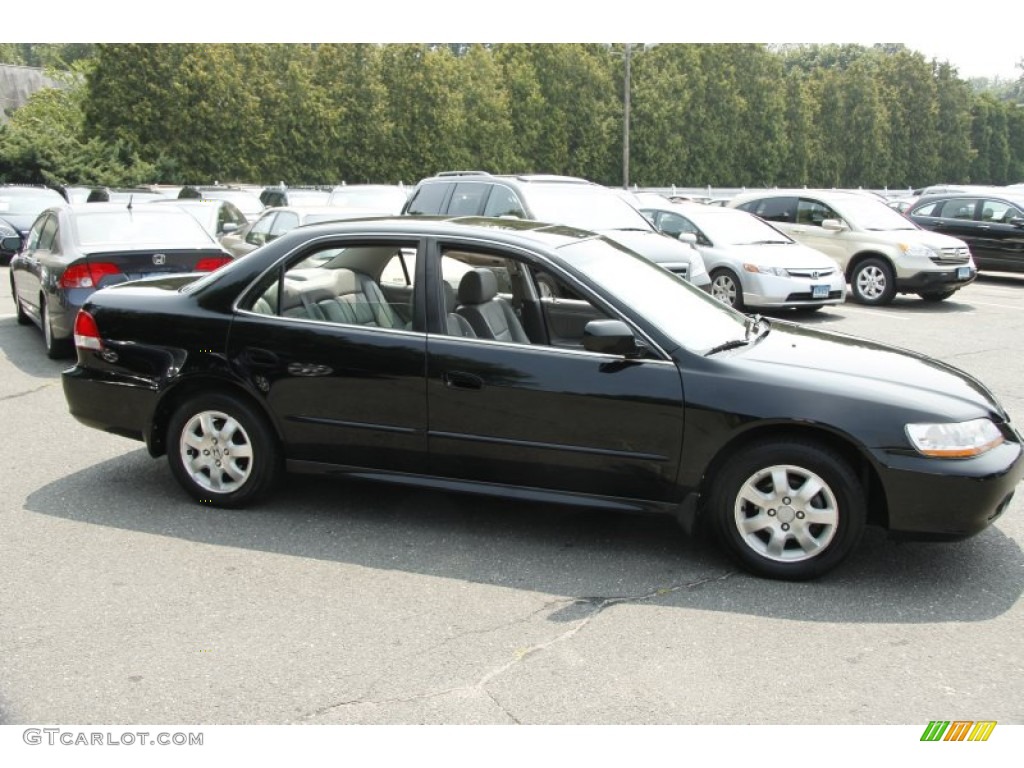 2001 Accord EX Sedan - Nighthawk Black Pearl / Quartz Gray photo #4