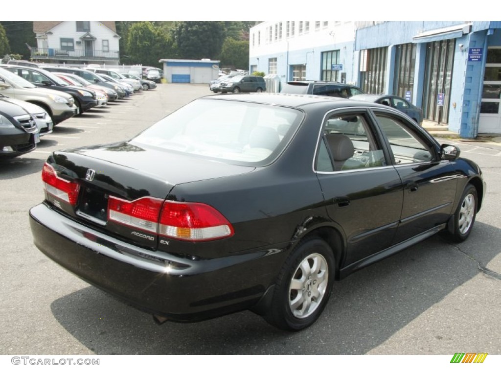 2001 Accord EX Sedan - Nighthawk Black Pearl / Quartz Gray photo #6