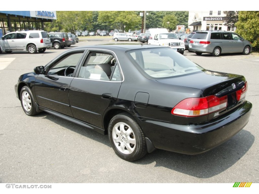 2001 Accord EX Sedan - Nighthawk Black Pearl / Quartz Gray photo #10