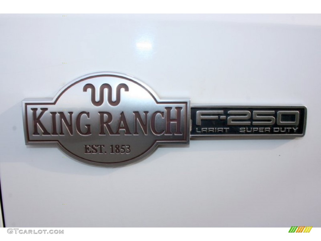 2004 F250 Super Duty King Ranch Crew Cab 4x4 - Oxford White / Castano Leather photo #58