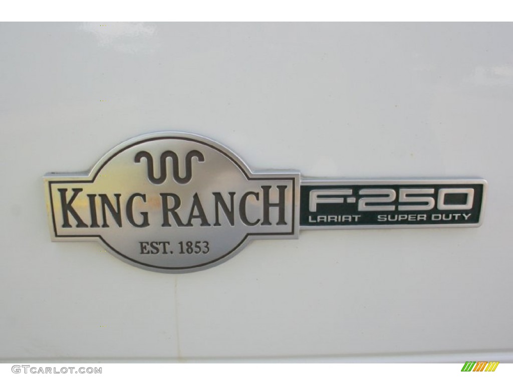 2004 F250 Super Duty King Ranch Crew Cab 4x4 - Oxford White / Castano Leather photo #103