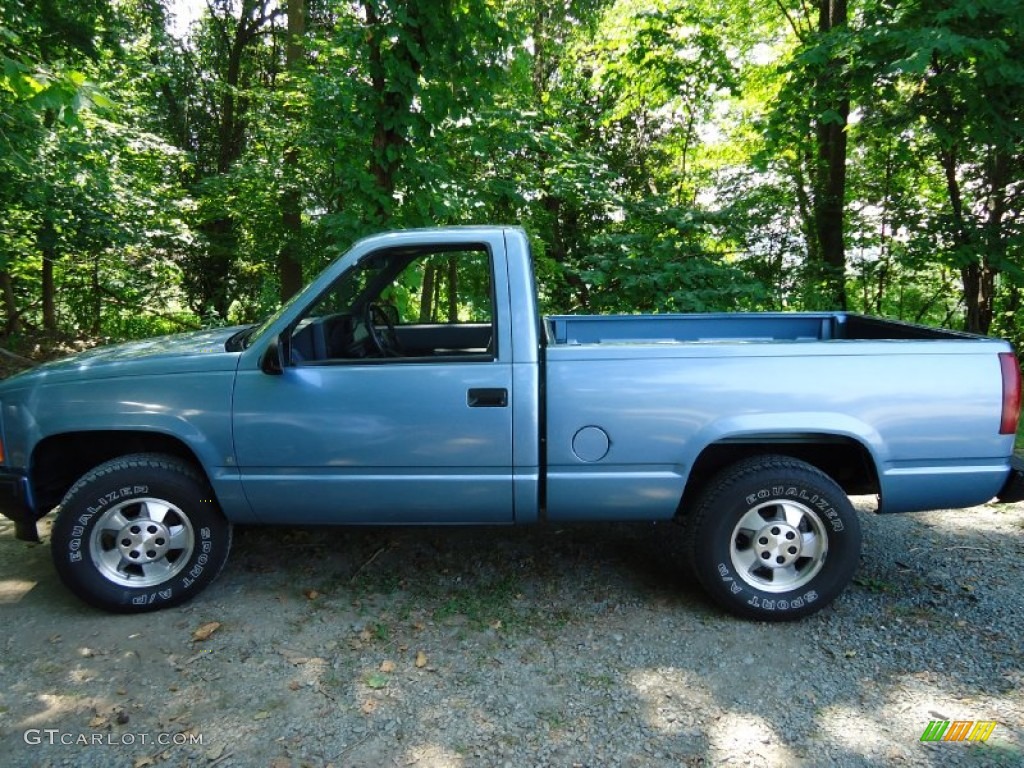 1988 C/K K1500 Regular Cab 4x4 - Light Stellar Blue Metallic / Blue photo #4