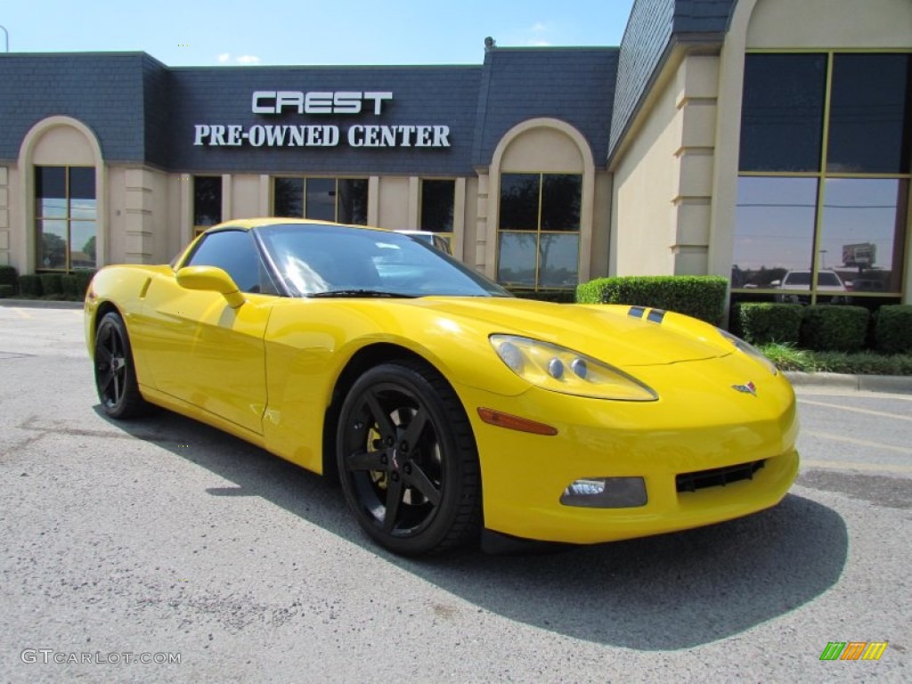 2006 Corvette Coupe - Velocity Yellow / Titanium Gray photo #1