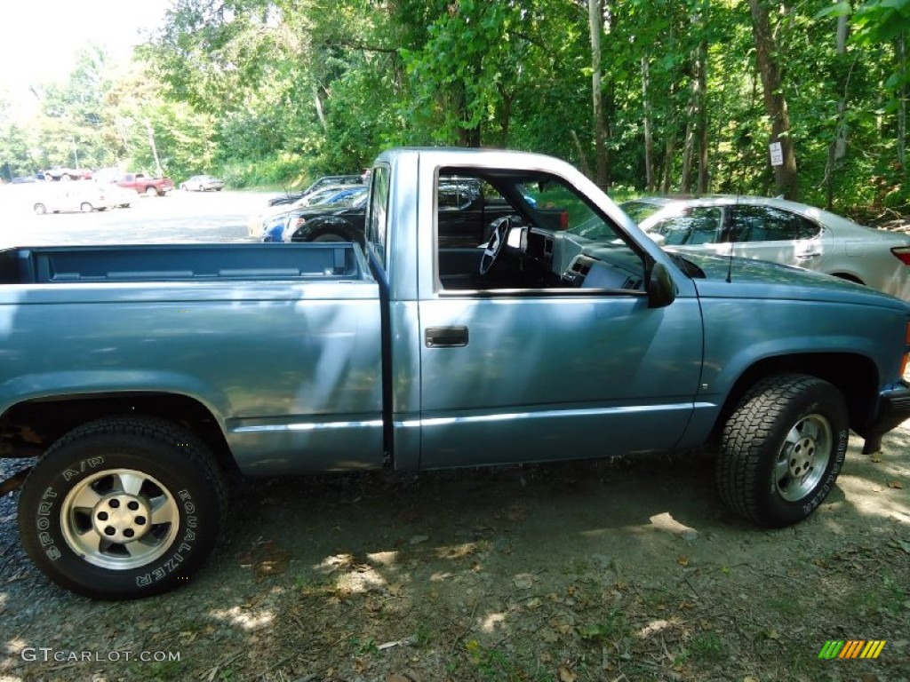 1988 C/K K1500 Regular Cab 4x4 - Light Stellar Blue Metallic / Blue photo #8
