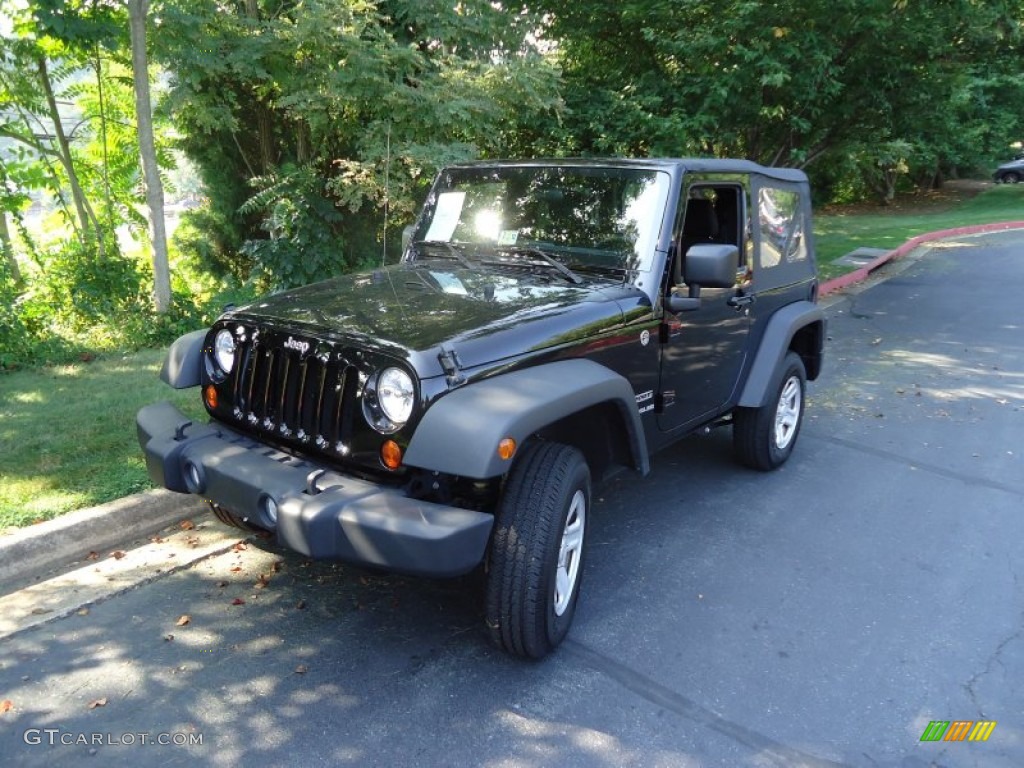 2011 Wrangler Sport 4x4 - Black / Black photo #3
