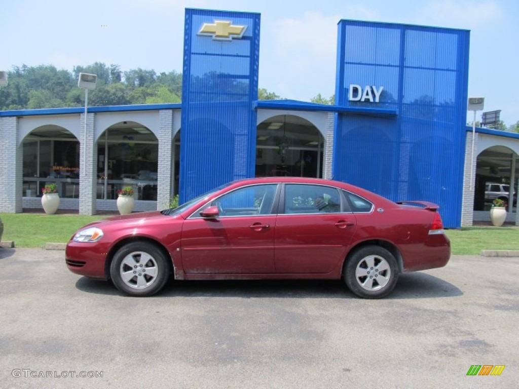 2008 Impala LT - Red Jewel Tintcoat / Neutral Beige photo #2