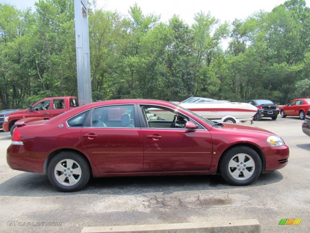 2008 Impala LT - Red Jewel Tintcoat / Neutral Beige photo #4