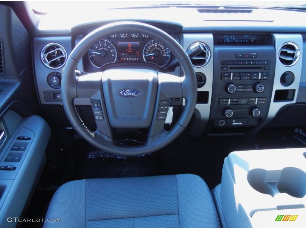 2011 F150 XLT SuperCab - Oxford White / Steel Gray photo #7