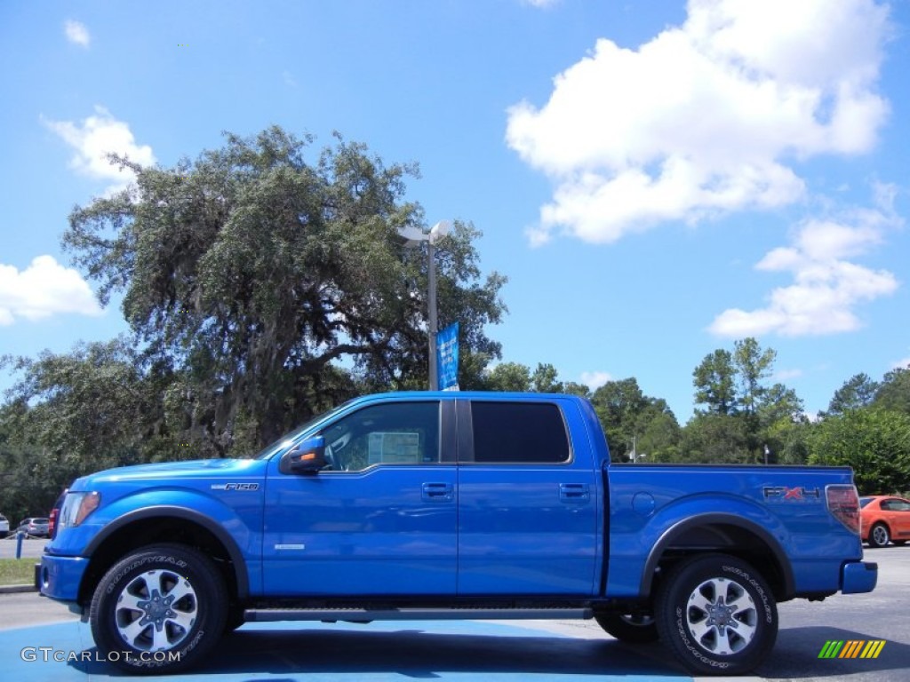 2011 F150 FX4 SuperCrew 4x4 - Blue Flame Metallic / Black photo #2