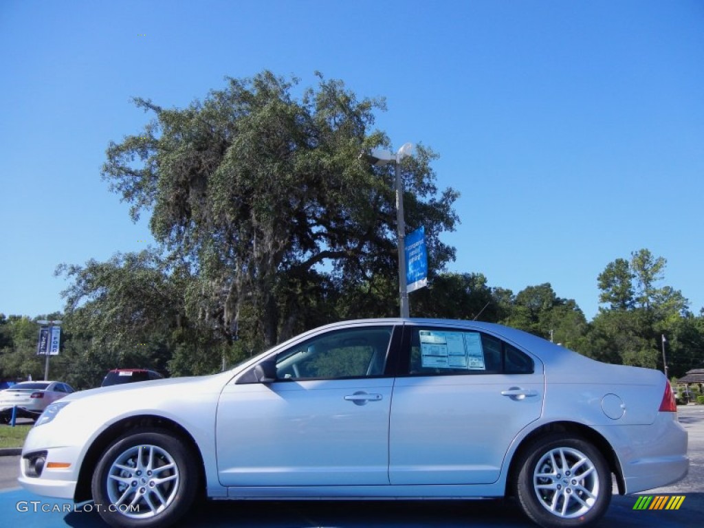 2012 Fusion S - Ingot Silver Metallic / Medium Light Stone photo #2