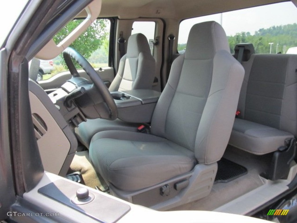 Medium Stone Interior 2010 Ford F350 Super Duty XLT SuperCab 4x4 Photo #52059524