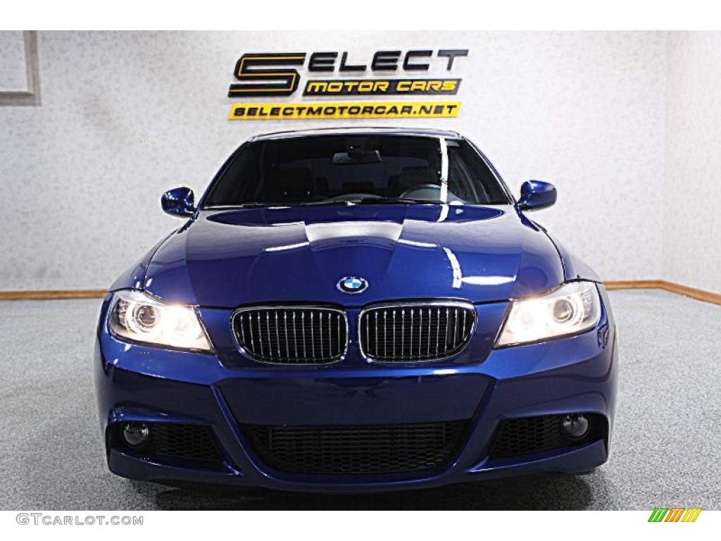 2011 3 Series 335i Sedan - Le Mans Blue Metallic / Black photo #2