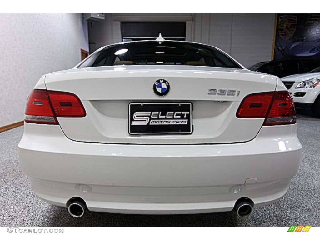 2008 3 Series 335i Coupe - Alpine White / Saddle Brown/Black photo #5