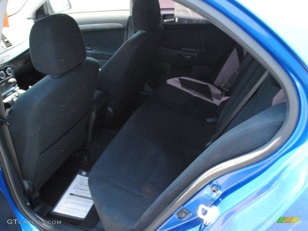 2010 Lancer RALLIART AWD - Octane Blue Metallic / Black photo #13