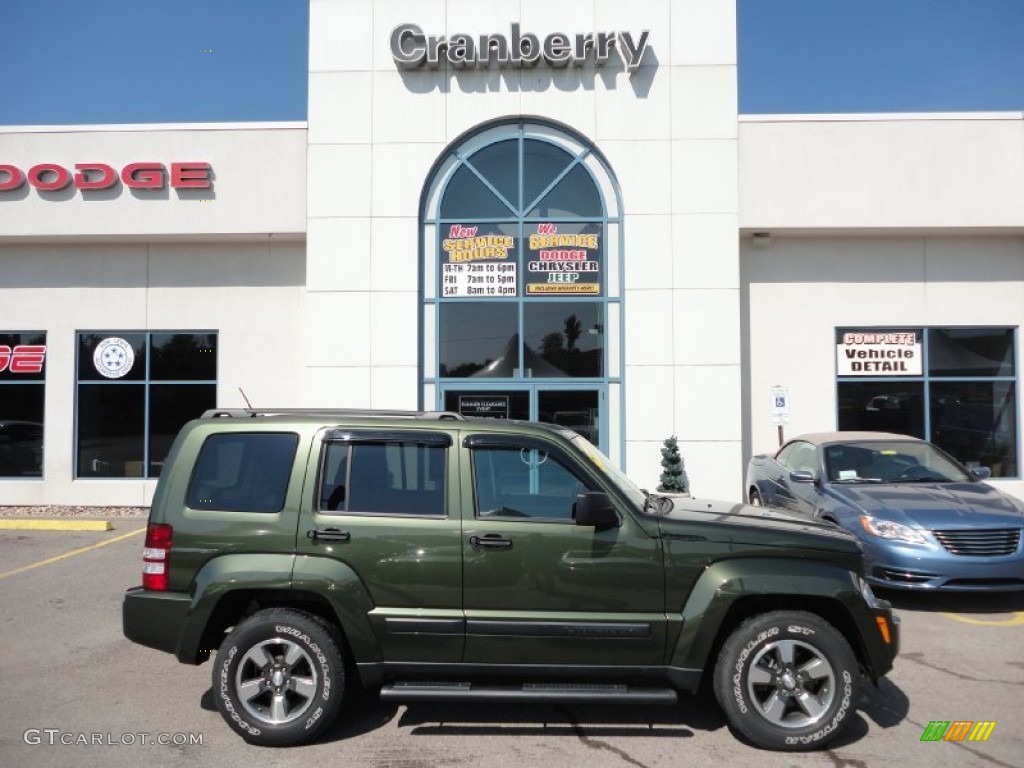 2008 Liberty Sport 4x4 - Jeep Green Metallic / Pastel Slate Gray photo #1