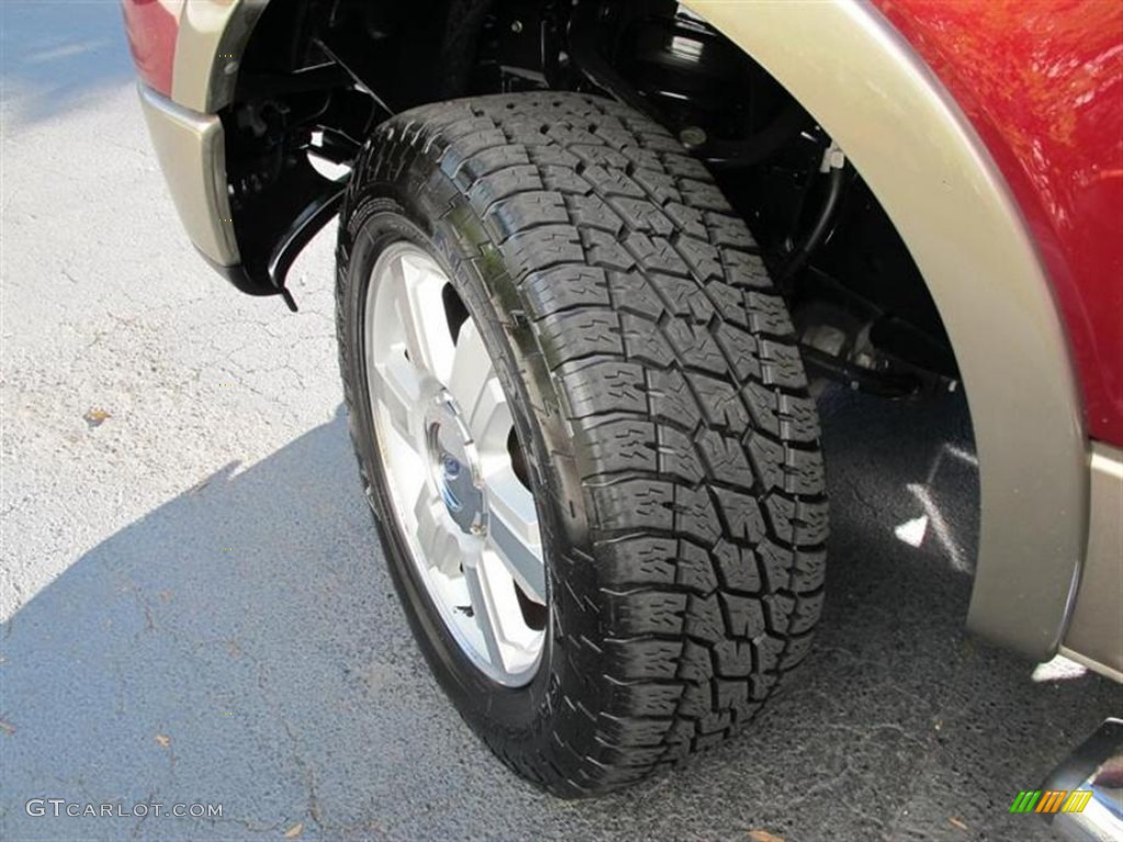 2006 F150 Lariat SuperCrew 4x4 - Dark Toreador Red Metallic / Tan photo #18