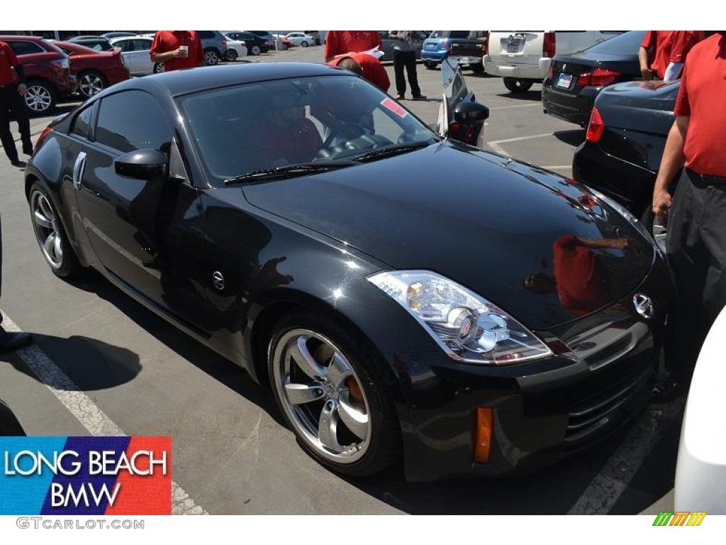 2007 350Z Grand Touring Coupe - Magnetic Black Pearl / Charcoal photo #1