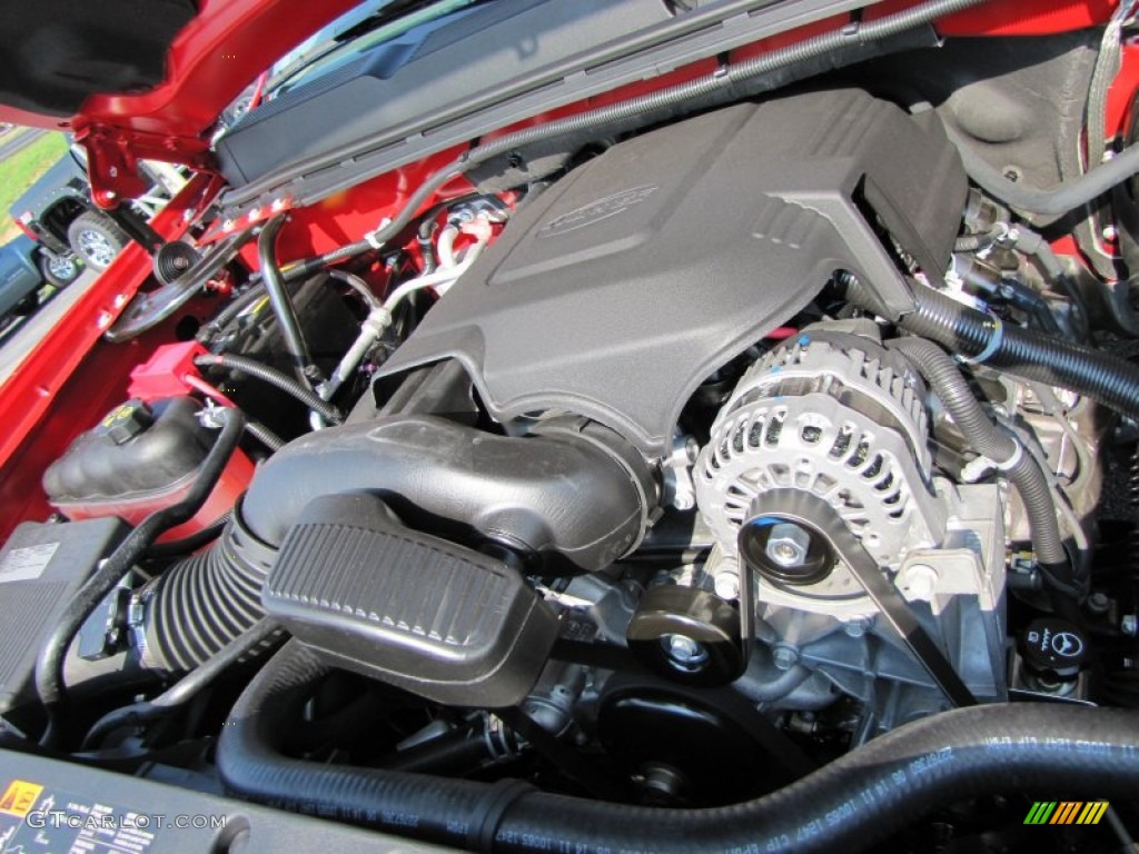 2011 Silverado 1500 LS Crew Cab - Victory Red / Dark Titanium photo #11