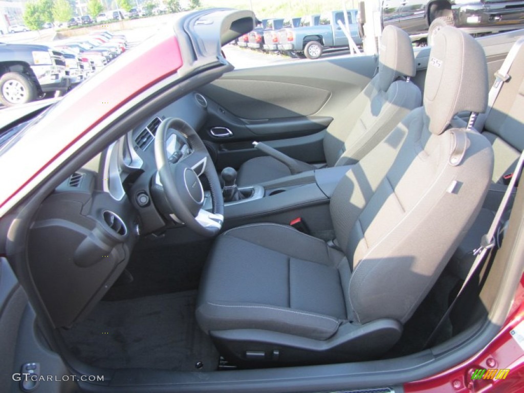 Black Interior 2011 Chevrolet Camaro SS Convertible Photo #52066151