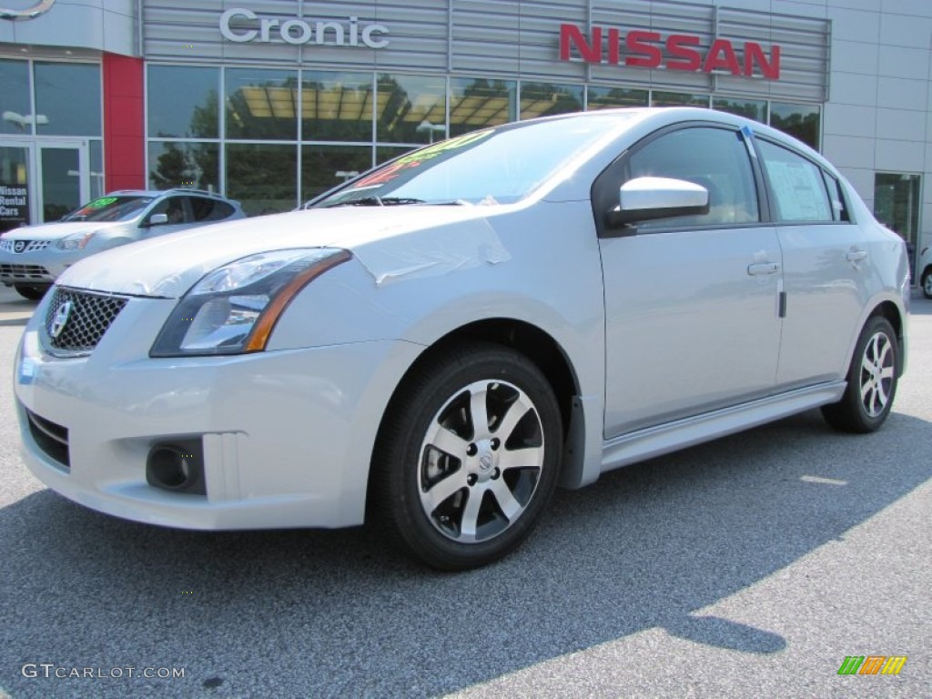 2012 Sentra 2.0 SR Special Edition - Brilliant Silver Metallic / Charcoal photo #1