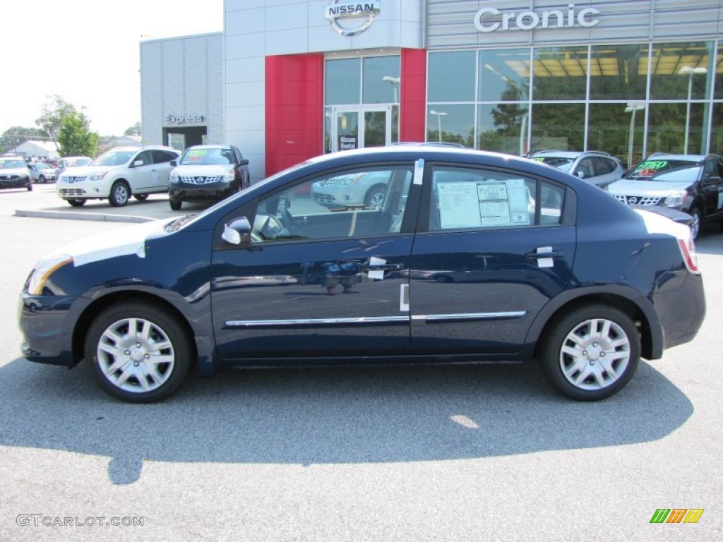 2012 Sentra 2.0 S - Blue Onyx / Charcoal photo #2