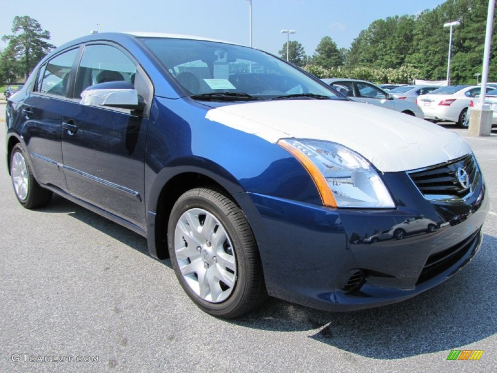 2012 Sentra 2.0 S - Blue Onyx / Charcoal photo #7
