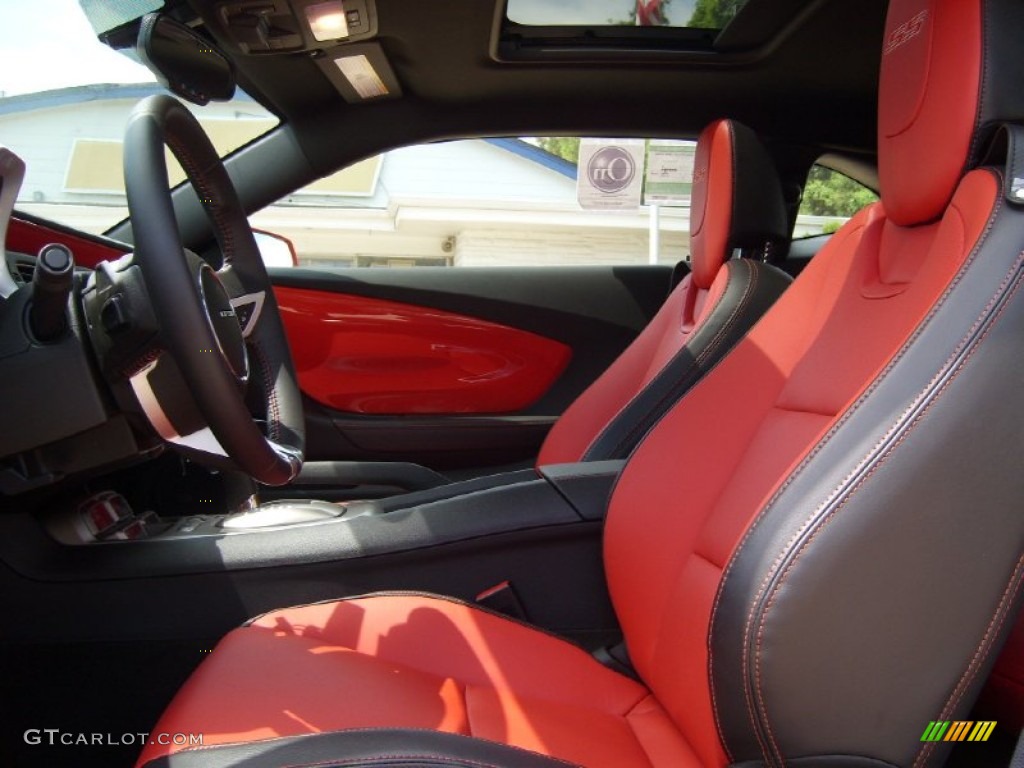Inferno Orange/Black Interior 2011 Chevrolet Camaro SS/RS Coupe Photo #52067525