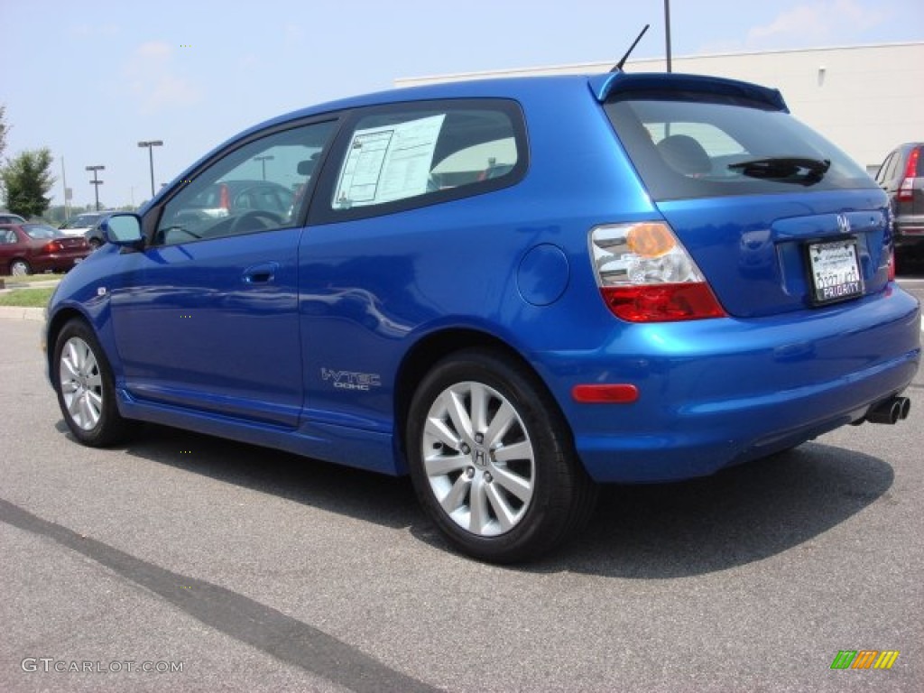 2005 Civic Si Hatchback - Vivid Blue Pearl / Black photo #4