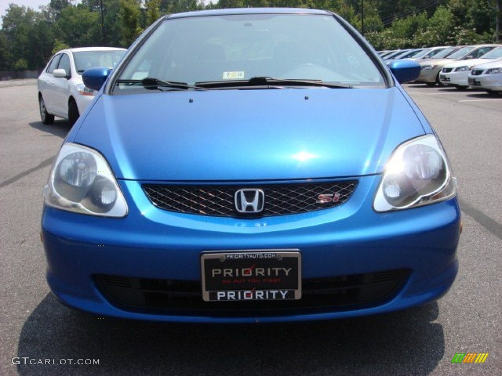 2005 Civic Si Hatchback - Vivid Blue Pearl / Black photo #9
