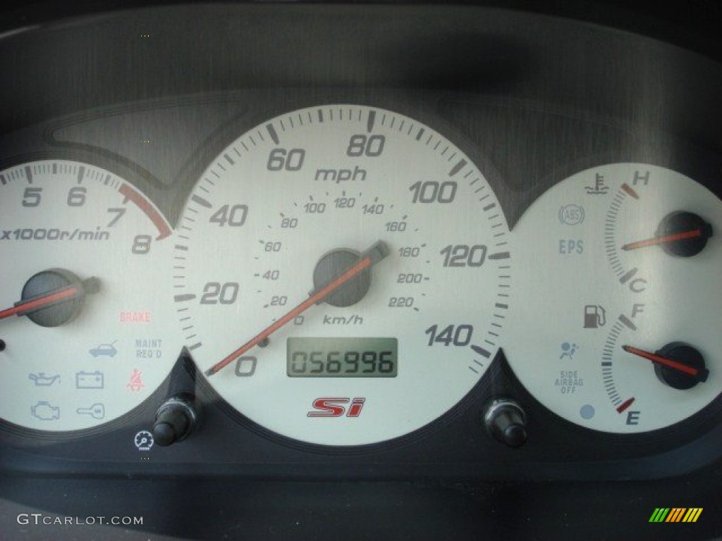 2005 Civic Si Hatchback - Vivid Blue Pearl / Black photo #15