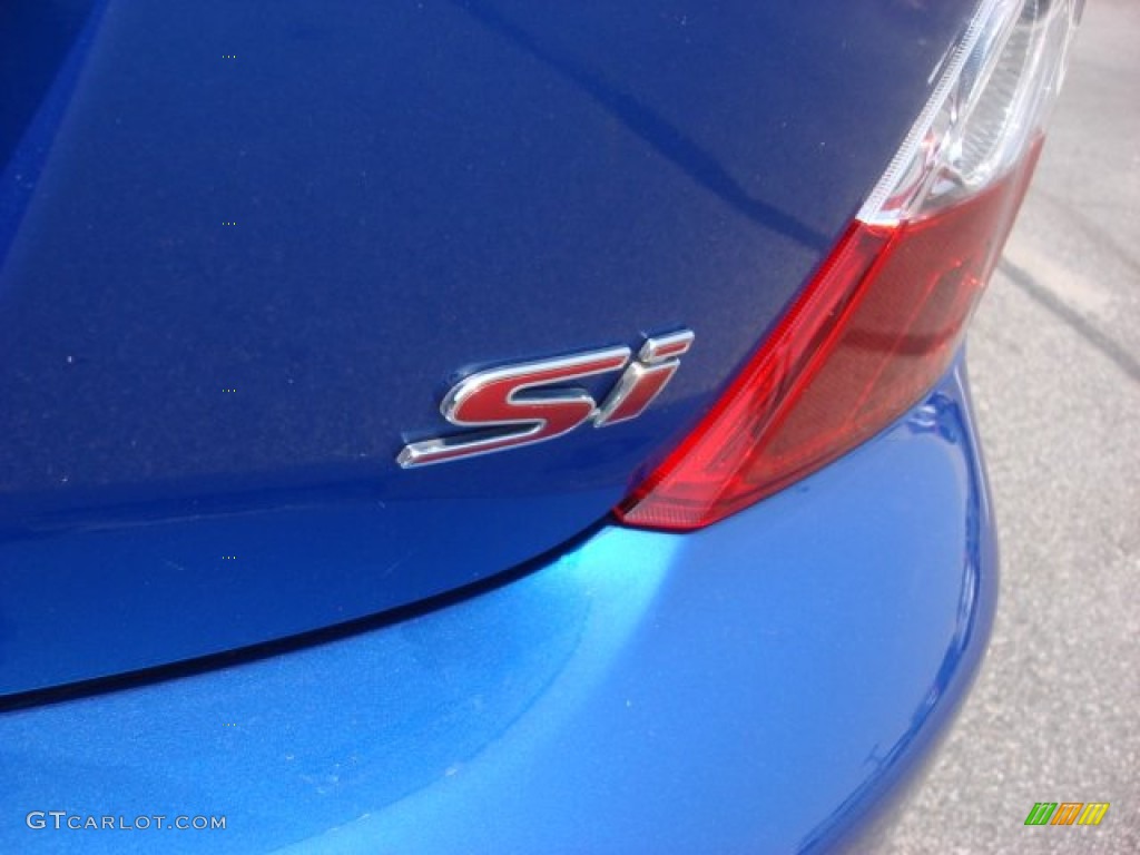 2005 Civic Si Hatchback - Vivid Blue Pearl / Black photo #22