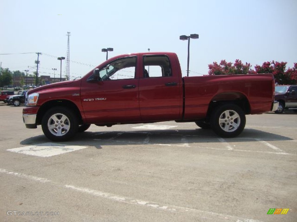 2006 Ram 1500 SLT Quad Cab - Inferno Red Crystal Pearl / Medium Slate Gray photo #6