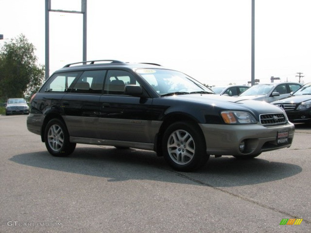 2003 Outback Wagon - Mystic Blue Pearl / Gray photo #3