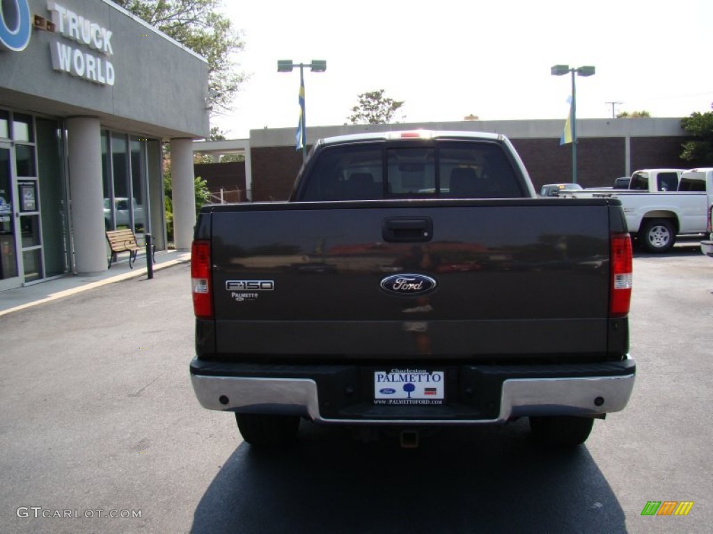 2006 F150 Lariat SuperCrew 4x4 - Dark Stone Metallic / Tan photo #7