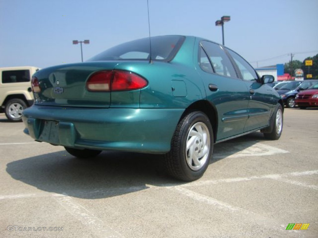 1999 Cavalier Sedan - Medium Green Metallic / Medium Gray photo #3