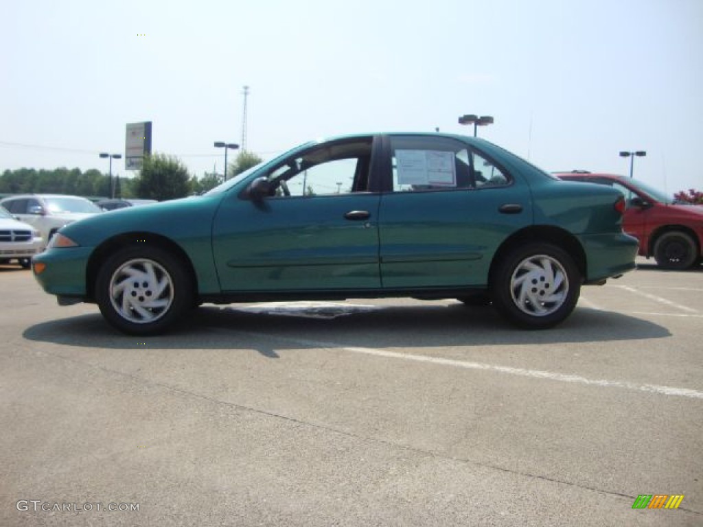 1999 Cavalier Sedan - Medium Green Metallic / Medium Gray photo #6