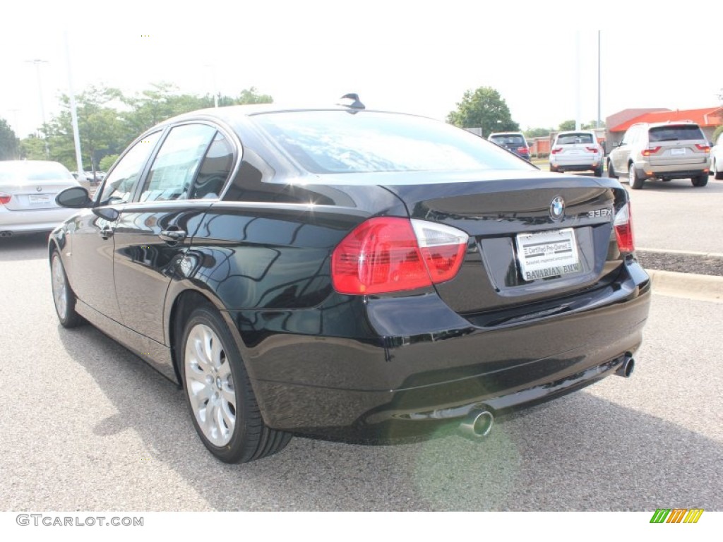 2008 3 Series 335xi Sedan - Jet Black / Black Dakota Leather photo #7