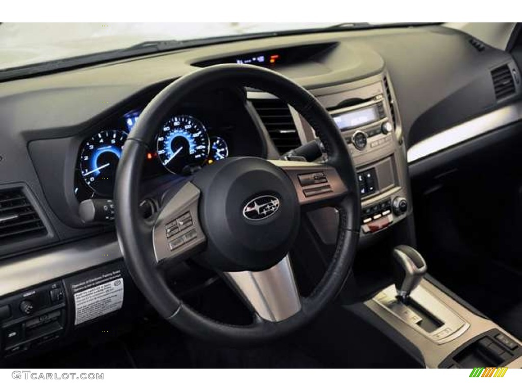 2010 Subaru Legacy 2.5i Premium Sedan Off Black Dashboard Photo #52070174