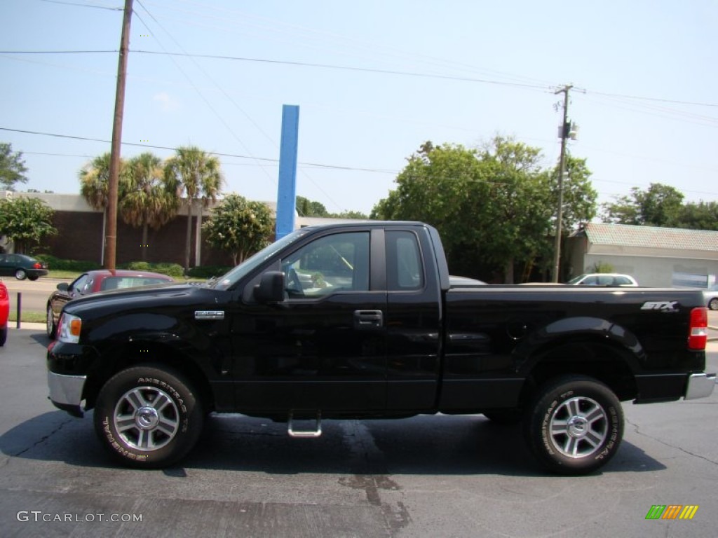 Black 2008 Ford F150 STX Regular Cab 4x4 Exterior Photo #52070396