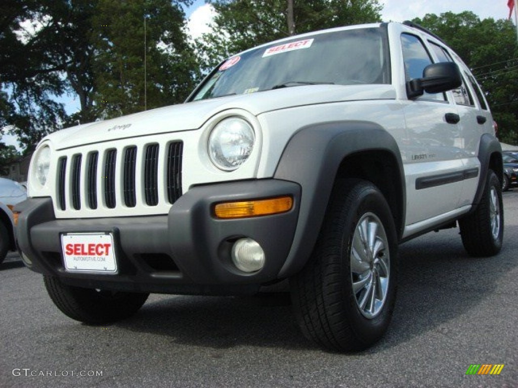 Stone White Jeep Liberty