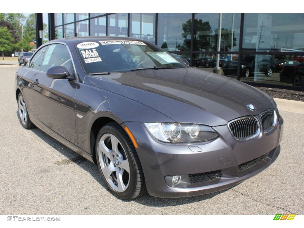 2008 3 Series 328i Convertible - Sparkling Graphite Metallic / Black photo #3