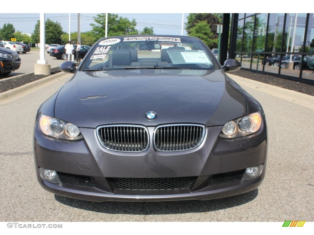 2008 3 Series 328i Convertible - Sparkling Graphite Metallic / Black photo #10