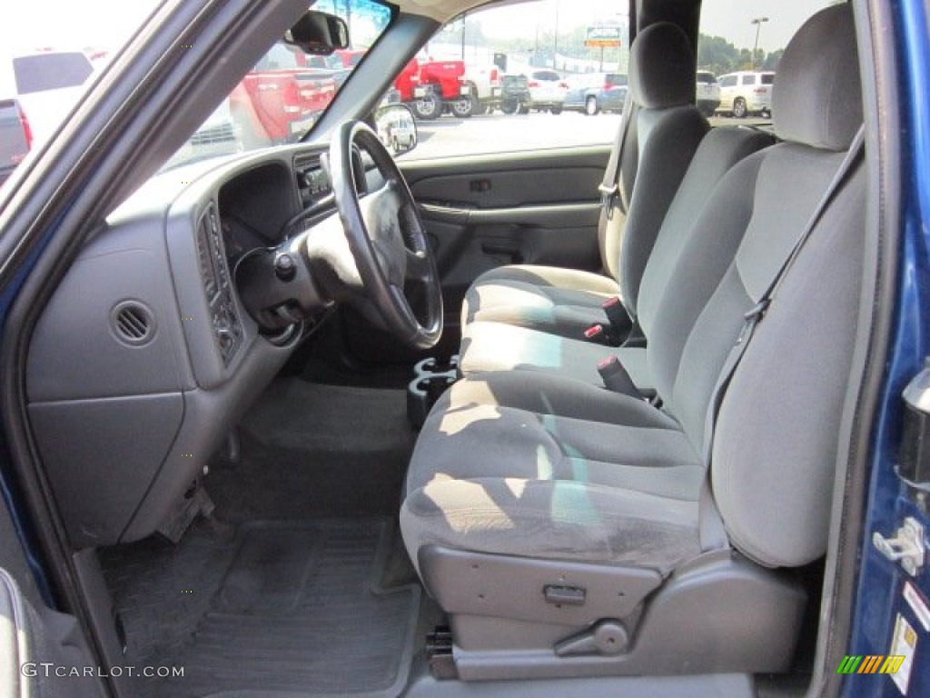 Dark Pewter Interior 2004 GMC Sierra 1500 SLE Extended Cab 4x4 Photo #52071569