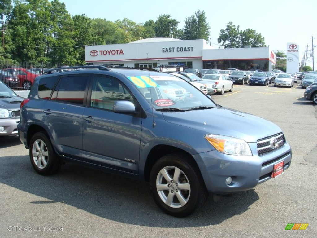2008 RAV4 Limited 4WD - Pacific Blue Metallic / Ash photo #1