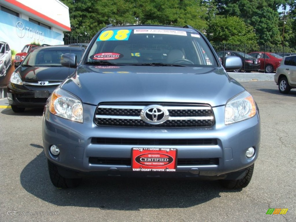 2008 RAV4 Limited 4WD - Pacific Blue Metallic / Ash photo #2
