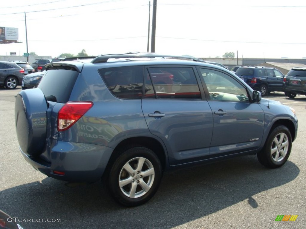 2008 RAV4 Limited 4WD - Pacific Blue Metallic / Ash photo #4